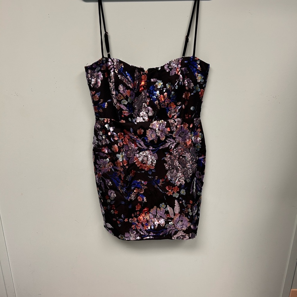 Nookie Purple Pink Ruched Bodycon Dress
